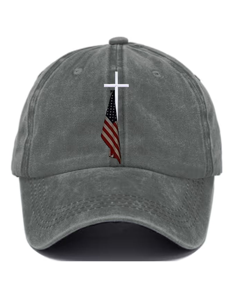 Slouchy Print Baseball Cap