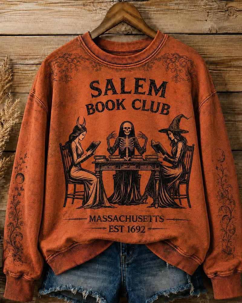 Women's Salem Book Club Printed Sweatshirt