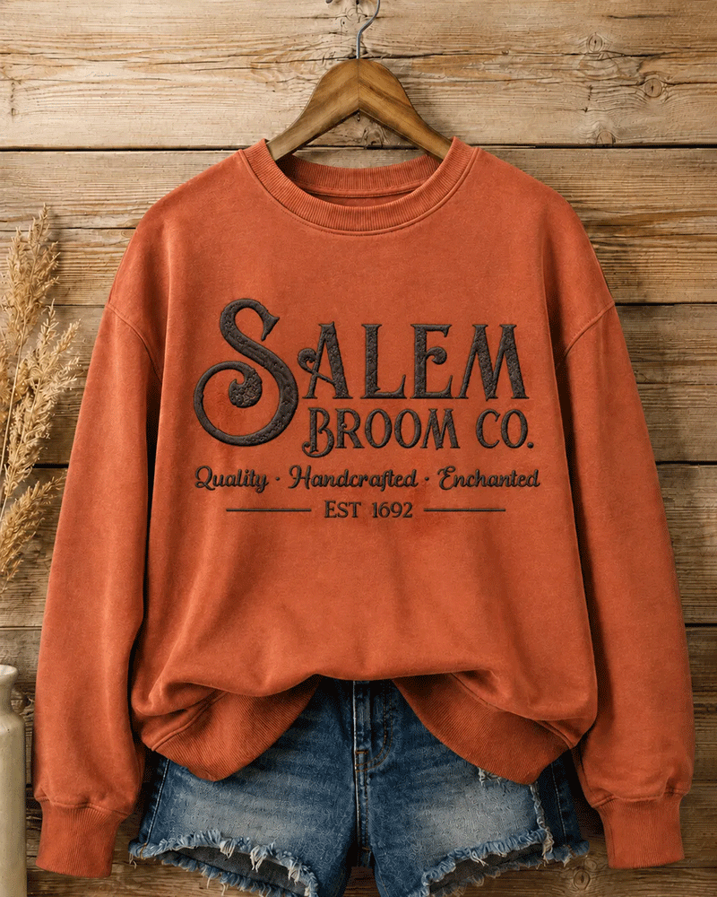 Women's SALEM BROOM CO. EST 1692 Round Neck Sweatshirt