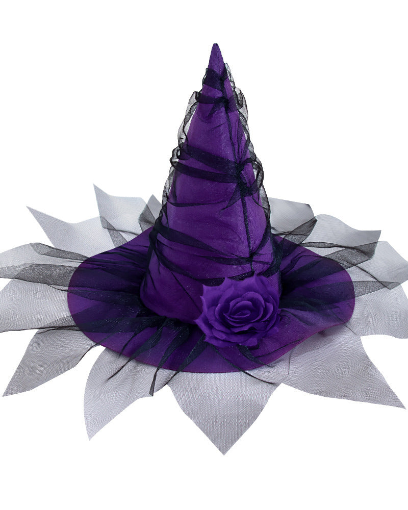 Women's Vintage Lace Witch Hat