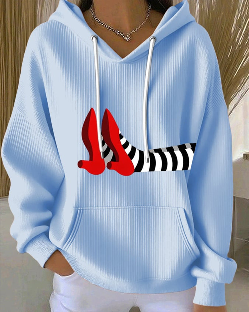 Women's Halloween Print Casual Hoodie