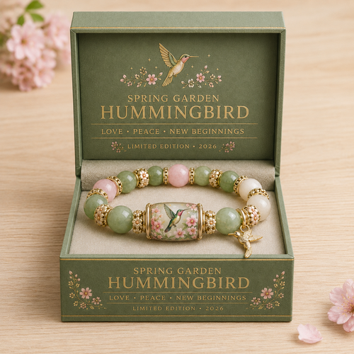 Jade Hummingbird Garden Faith Bracelet | 2026 Limited Edition Bracelet