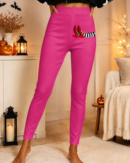Women's Halloween Witch Printed Casual Leggings