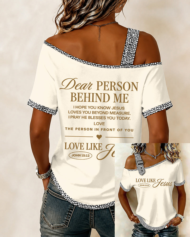 LOVE LIKE JESUS Women's Short Sleeve Top