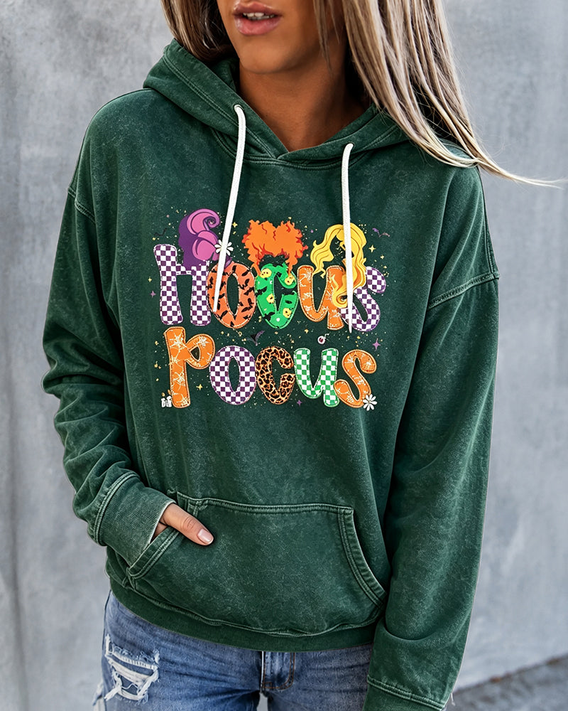 Women's  Halloween Witch Sisters Long Sleeve Hoodie