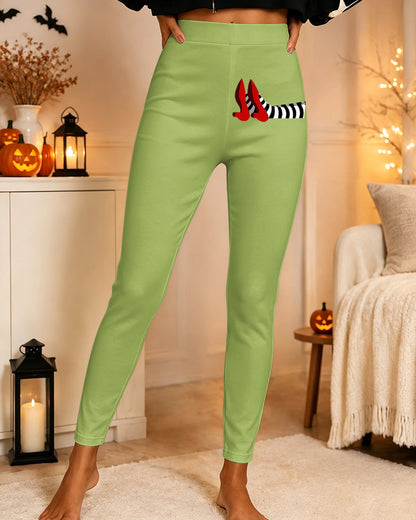 Women's Halloween Witch Printed Casual Leggings