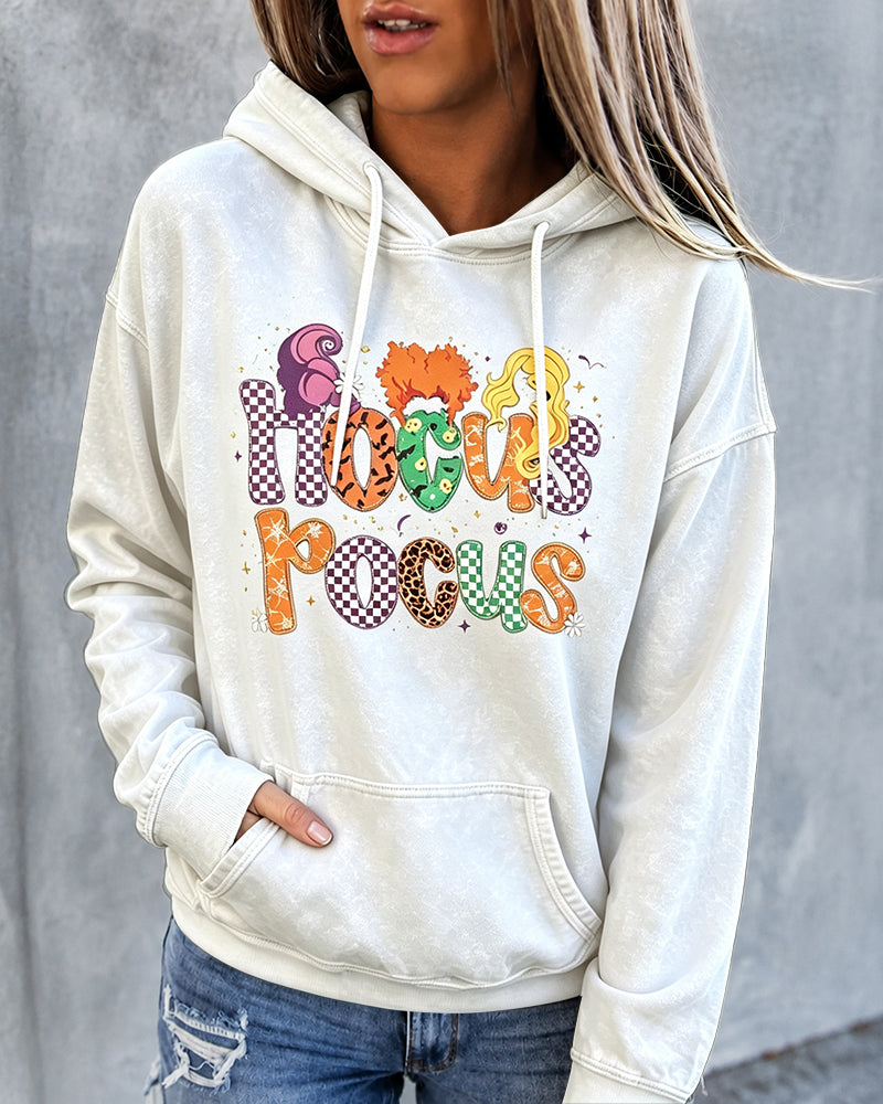 Women's  Halloween Witch Sisters Long Sleeve Hoodie