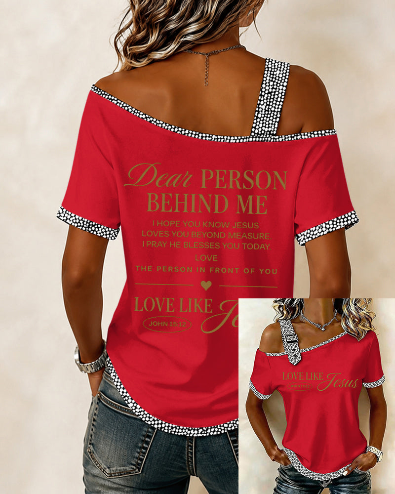 LOVE LIKE JESUS Women's Short Sleeve Top
