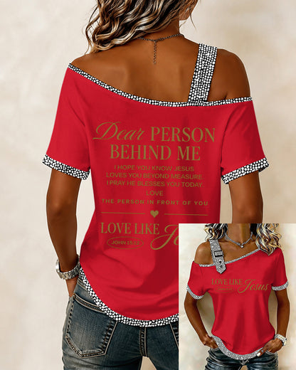 LOVE LIKE JESUS Women's Short Sleeve Top