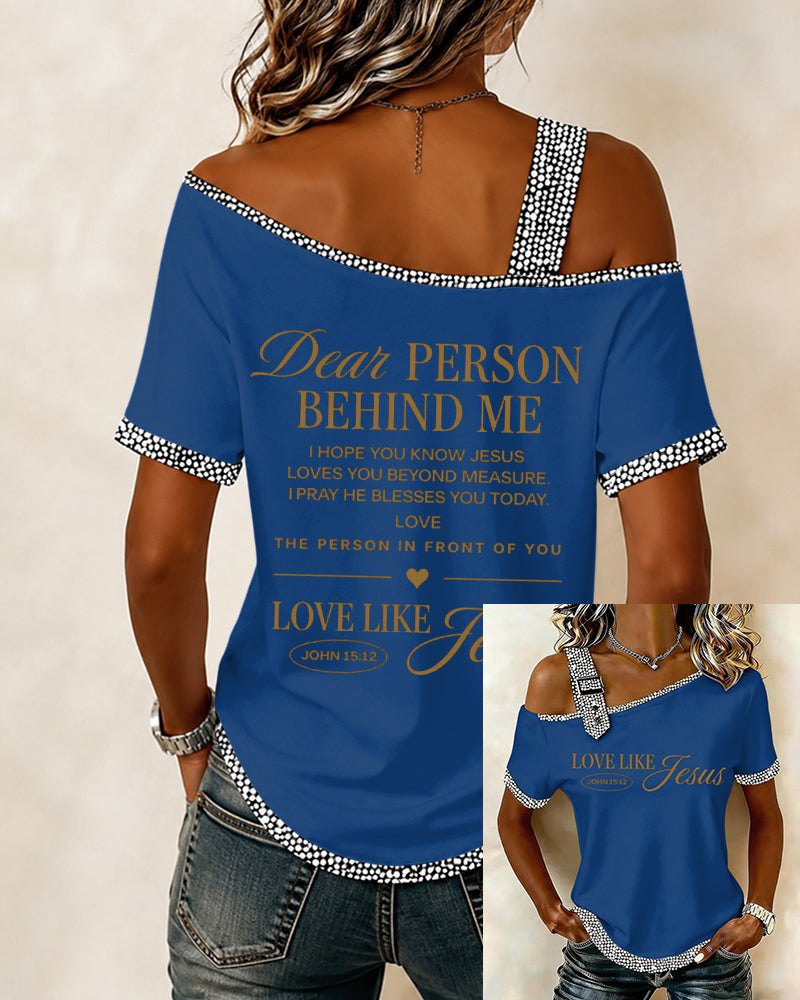 LOVE LIKE JESUS Women's Short Sleeve Top