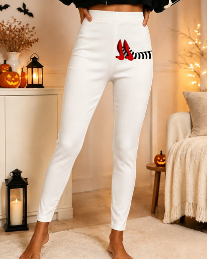 Women's Halloween Witch Printed Casual Leggings