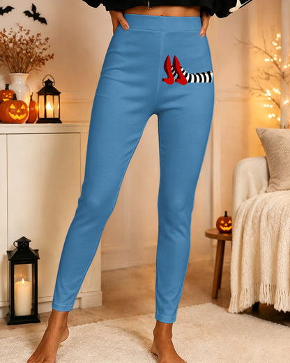 Women's Halloween Witch Printed Casual Leggings