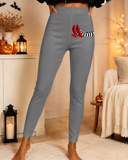 Women's Halloween Witch Printed Casual Leggings