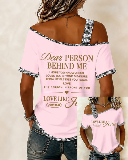 LOVE LIKE JESUS Women's Short Sleeve Top