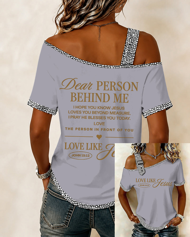 LOVE LIKE JESUS Women's Short Sleeve Top