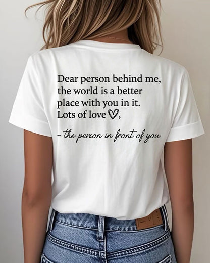 Heart-warming Quotes About The Cross Printed short-sleeved T-shirt
