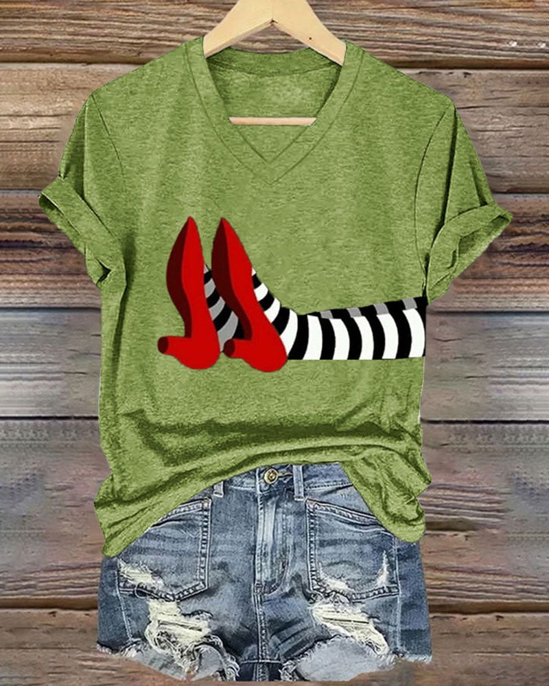Women's Halloween Printed Casual T-Shirts