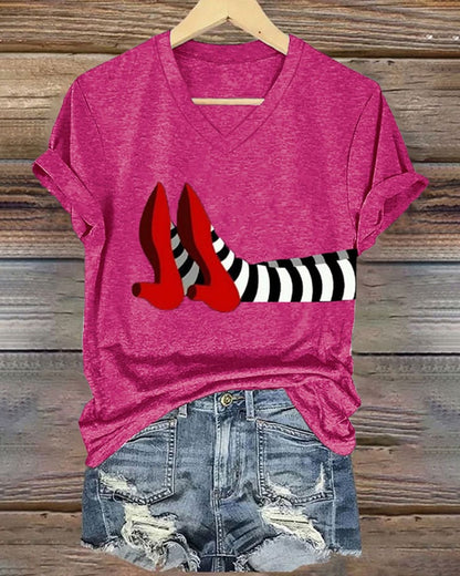 Women's Halloween Printed Casual T-Shirts