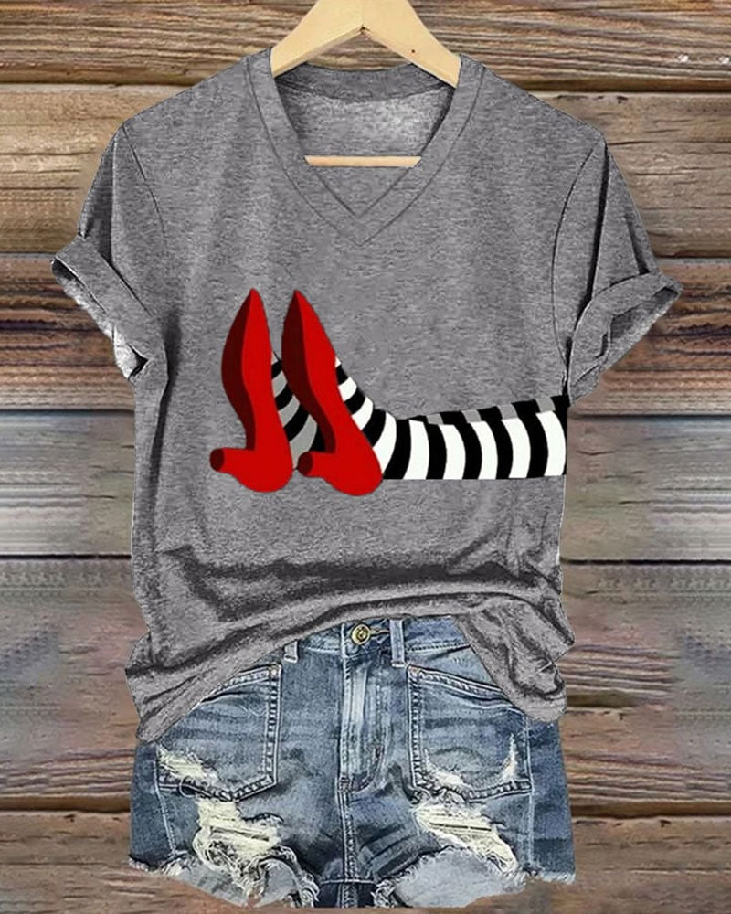 Women's Halloween Printed Casual T-Shirts
