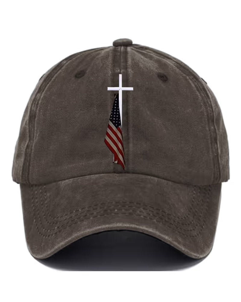 Slouchy Print Baseball Cap