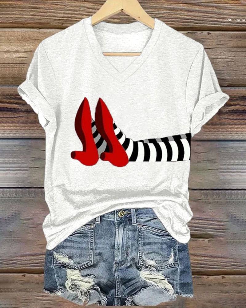 Women's Halloween Printed Casual T-Shirts