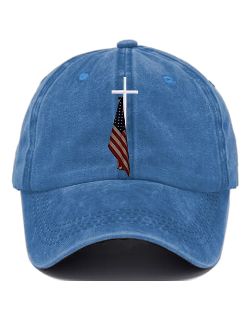 Slouchy Print Baseball Cap