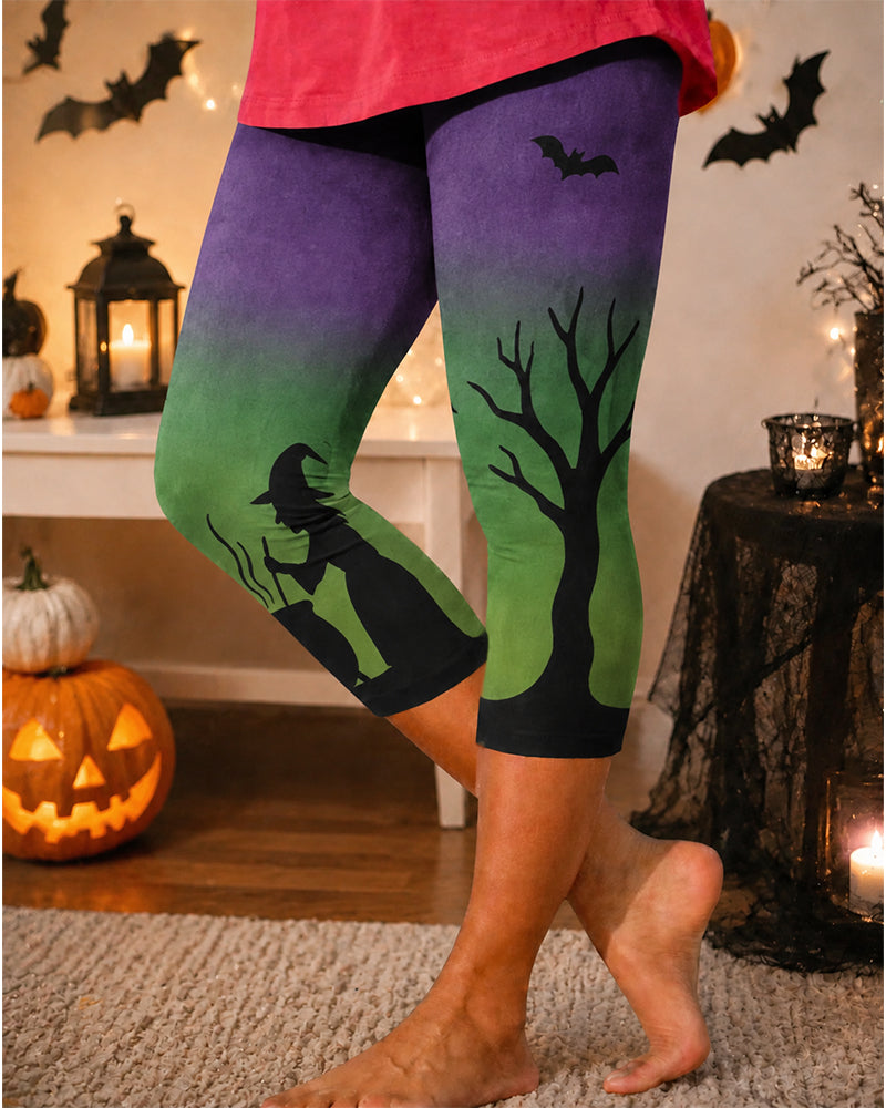 Women's The Witch Brews a Potion Printed Casual Leggings