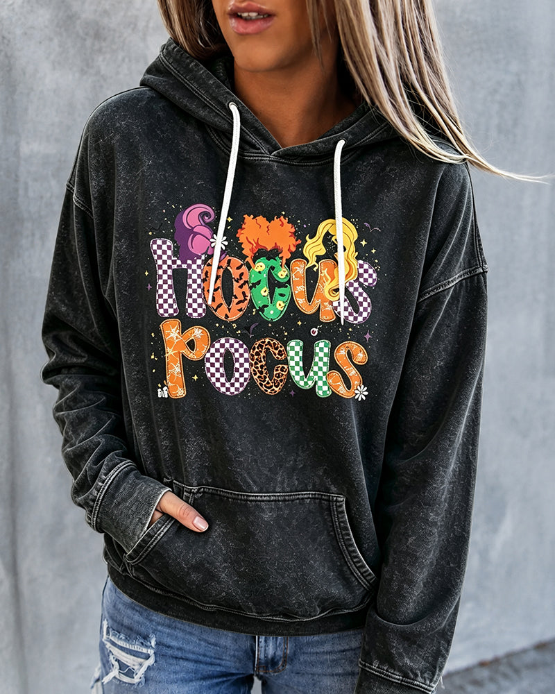 Women's  Halloween Witch Sisters Long Sleeve Hoodie