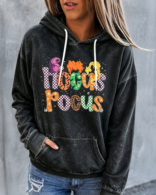Women's  Halloween Witch Sisters Long Sleeve Hoodie