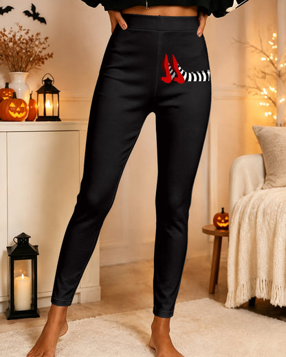 Women's Halloween Witch Printed Casual Leggings