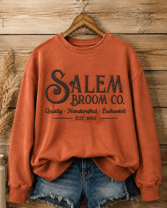 Women's SALEM BROOM CO. EST 1692 Round Neck Sweatshirt