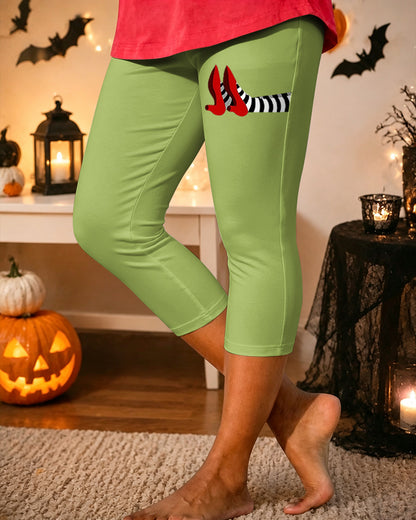 Women’s Halloween Witch Printed Casual Leggings