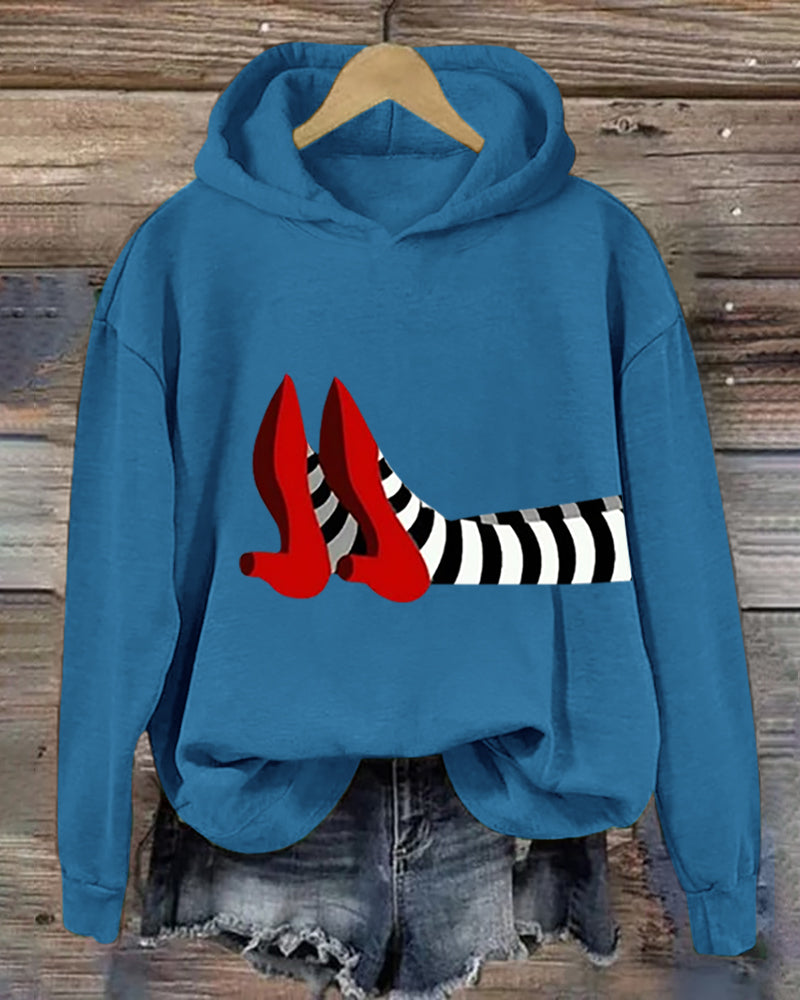 Women's Halloween Print Casual Hoodie