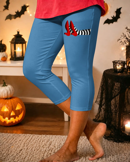 Women’s Halloween Witch Printed Casual Leggings