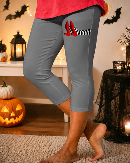 Women’s Halloween Witch Printed Casual Leggings