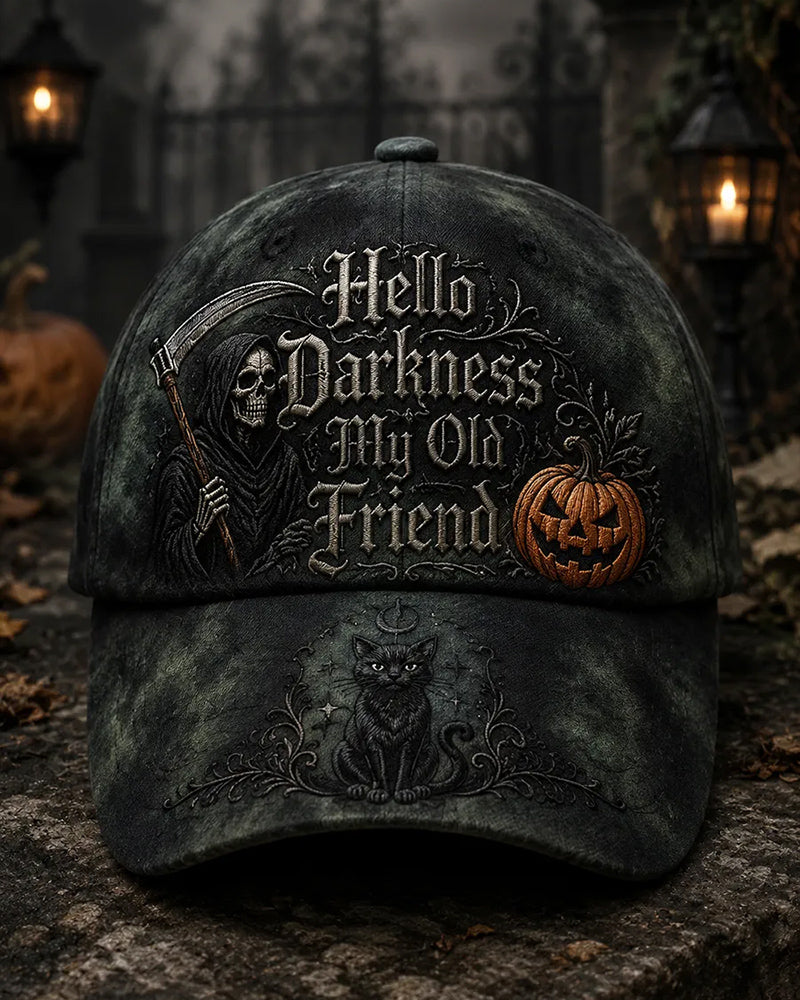 Unisex Hello Darkness My Old Friend Print Cap