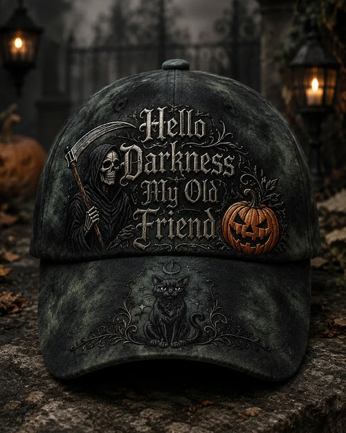 Unisex Hello Darkness My Old Friend Print Cap