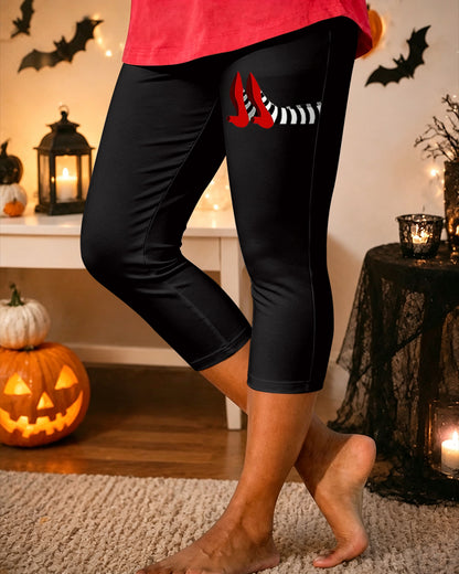 Women’s Halloween Witch Printed Casual Leggings