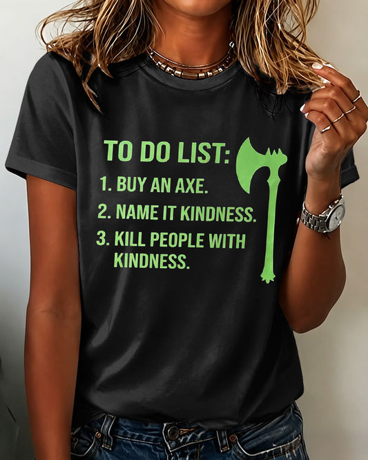 Women’s ‘Creative, Ironic and Good-Natured’ Printed T-shirt