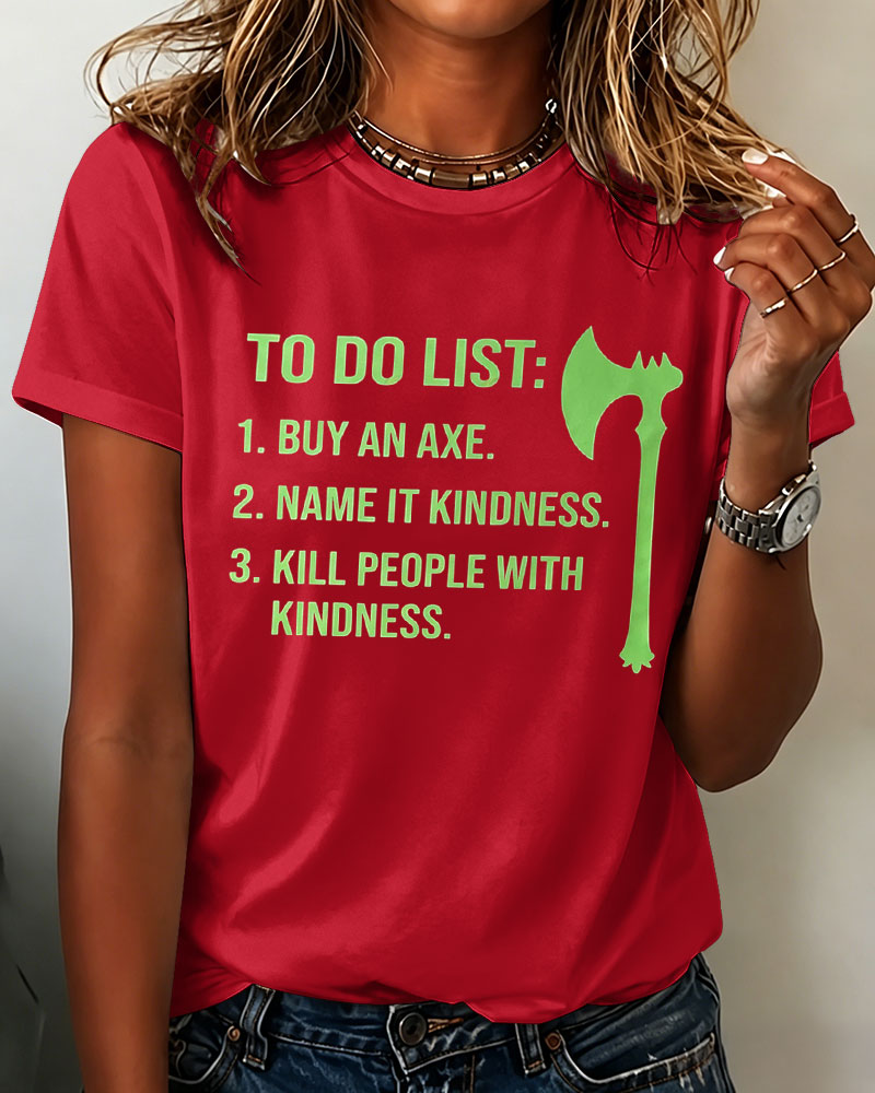 Women’s ‘Creative, Ironic and Good-Natured’ Printed T-shirt