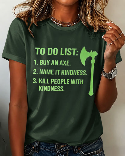Women’s ‘Creative, Ironic and Good-Natured’ Printed T-shirt