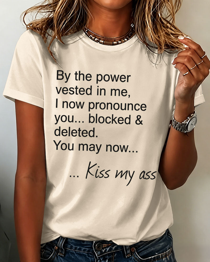 Women’s ‘Block and Delete’ Printed T-shirt