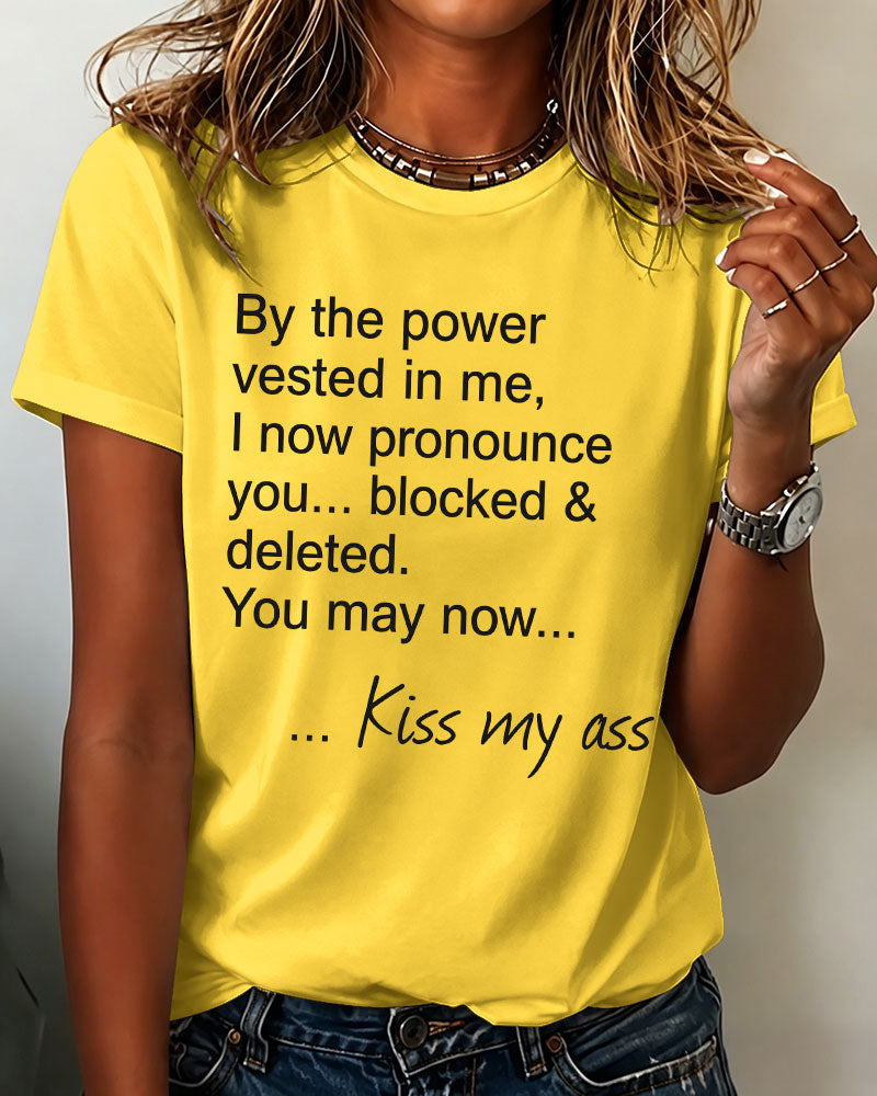 Women’s ‘Block and Delete’ Printed T-shirt