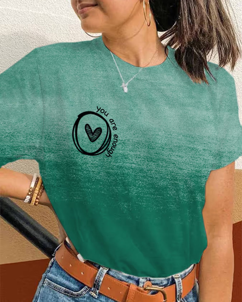 Women's Dear Person Behind Me,The World Is A Better Place With You In It Casual Tee