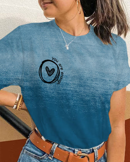 Women's Dear Person Behind Me,The World Is A Better Place With You In It Casual Tee
