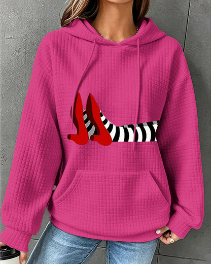 Women’s Halloween Witch Checked Hoodie