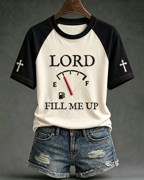 Women's Faith Theme Print Pattern Printed Crew Neck Short Sleeve Tshirt
