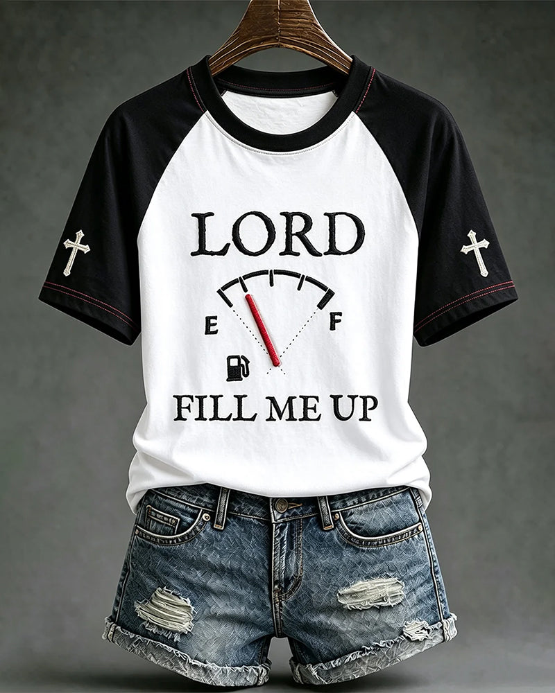 Women's Faith Theme Print Pattern Printed Crew Neck Short Sleeve Tshirt
