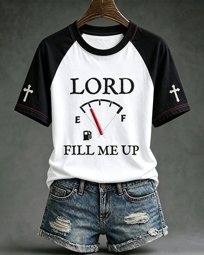 Women's Faith Theme Print Pattern Printed Crew Neck Short Sleeve Tshirt