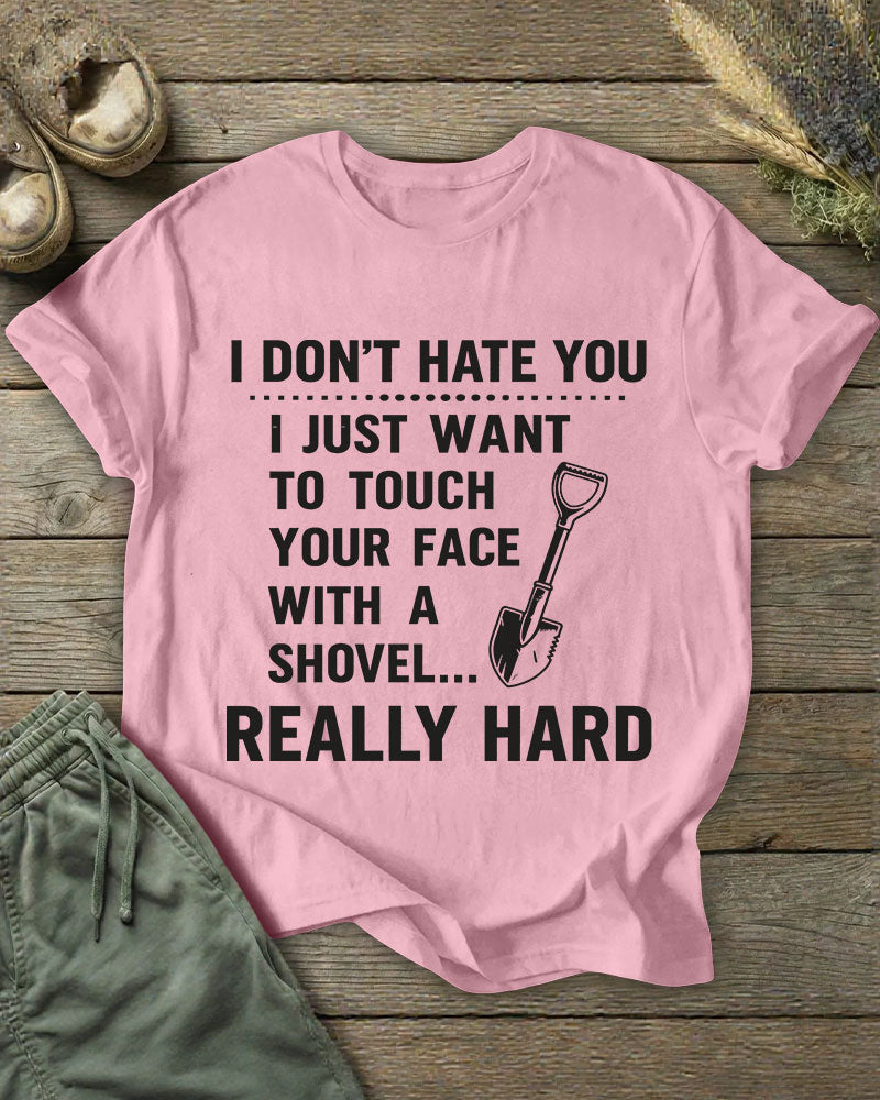Shovel People Connotation Fun Printed T-shirt